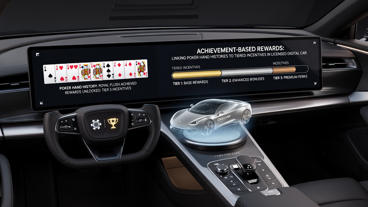 Visualisierung von gestaffelten Incentive-Levels verbunden mit Poker-Handstatistiken in einer regulierten digitalen Umgebung